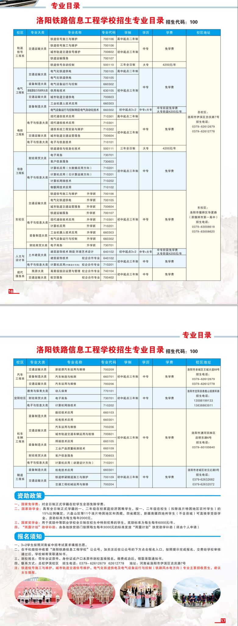 洛陽鐵路信息工程學校2022年招生簡章